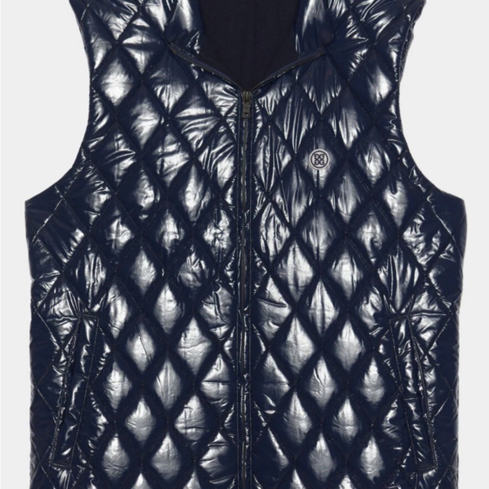 G/FORE F23 MEN'S QUILTED POLISHED NYLON WOOL LINED PUFFER VEST BNWT XL